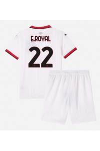 AC Milan Emerson Royal #22 Babytruitje Uit tenue Kind 2024-25 Korte Mouw (+ Korte broeken)